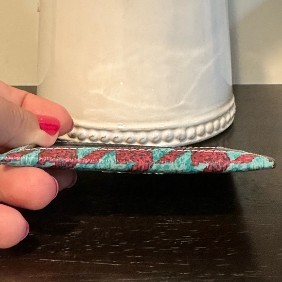 Coach Slim Id Card Case With Houndstooth Print - Picture 5 of 9